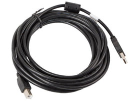 Kabel USB 2.0 AM-BM 5M Ferryt czarny - 0