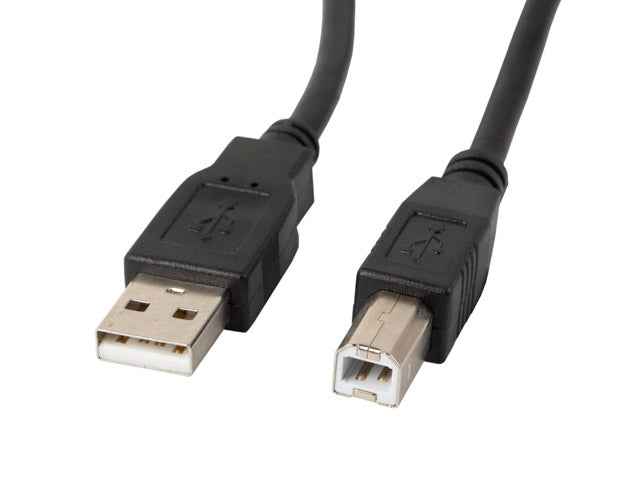 Câble USB Lanberg CA-USBA-10CC-0018-BK USB 2.0 1,8 m USB B Noir