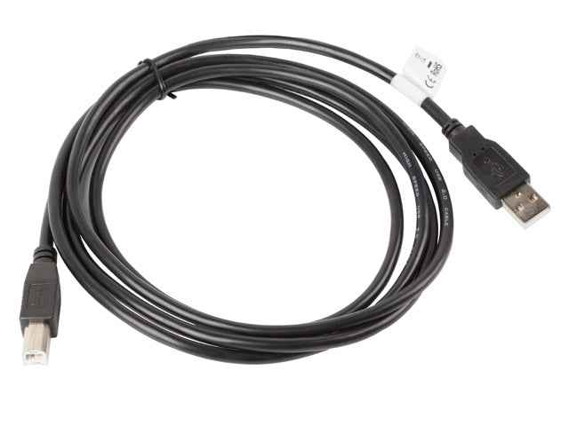 Câble USB Lanberg CA-USBA-10CC-0018-BK USB 2.0 1,8 m USB B Noir