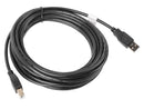 Lanberg CA-USBA-10CC-0050-BK USB cable USB 2.0 5 m USB B Black