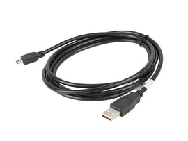 Lanberg Mini USB to USB Type-A 2.0 Cable, 1.8 m | CA-USBK-10CC-0018-BK | Mini USB to USB Type-A - 0