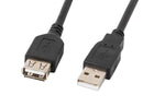 Lanberg USB-A 2.0 Cable 1.8 m | CA-USBE-10CC-0018-BK | USB Type-A to USB Type-A