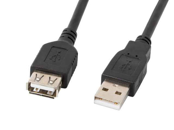 Lanberg USB-A 2.0 Cable 1.8 m | CA-USBE-10CC-0018-BK | USB Type-A to USB Type-A