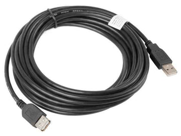 Lanberg Lanberg USB-A 2.0 Cable, 5 m | CA-USBE-10CC-0050-BK | USB Type-A to USB Type-A