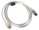 Lanberg CA-USBE-12CC-0018-TR USB cable 1.8 m USB 2.0 USB A Transparent-2