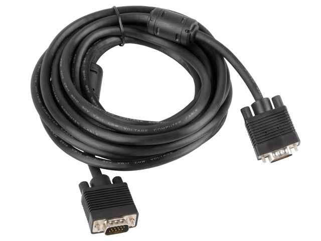 Lanberg CA-VGAC-10CC-0050-B câble VGA 5 m VGA (D-Sub) noir