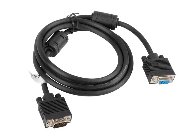 Lanberg CA-VGAC-10CC-0018-B+ VGA cable 1.8 m VGA (D-Sub) Black