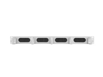 Lanberg 19" Cable Management Brush Panel 5 Rings Type B 1U | AK-1203-S | Grey - 0