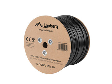 Lanberg LCU5-30CU-0305-BK networking cable 305 m Cat5e U/UTP (UTP) Black