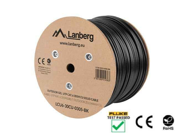 LANBERG LCU6-30CU-0305-BK UTP solid gel.