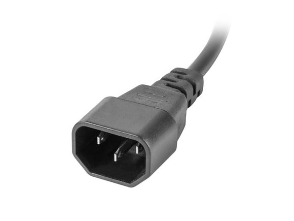 Multiprise lanberg pour rack pdu 1 unité 10 a 8 x 230 v 2 m pdu-04e04i-0200-iec-bk