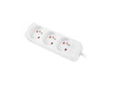 Lanberg Cable Power Strip, 3X French Outlets Quality-Grade Copper, 1.5 m | PS0-03E-0150-W