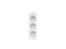 Lanberg Cable Power Strip, 3X French Outlets Quality-Grade Copper, 1.5 m | PS0-03E-0150-W-4