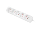 Lanberg Cable Power Strip, 5X French Outlets Quality-Grade Copper, 1.5 m | PS0-05E-0150-W-3
