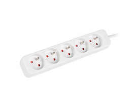 Lanberg Cable Power Strip, 5X French Outlets Quality-Grade Copper, 1.5 m | PS0-05E-0150-W