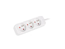 Lanberg Cable Power Strip 3M 3X French Outlets Quality-Grade Copper | PS0-03E-0300-W-1
