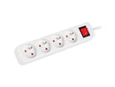 Lanberg Cable Power Strip, 4X French Outlets with Switch, Quality-Grade Copper, 1.5 m | PS1-04E-0150-W-1