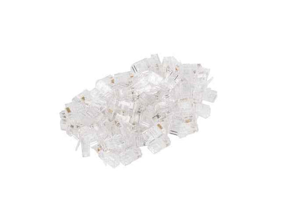 Wtyk sieciowy RJ45 8P8C kat.5E UTP (100szt) do linki i do drutu