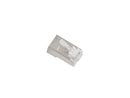 Connecteur de fil lanberg pls-5000 rj-45 en acier inoxydable transparent