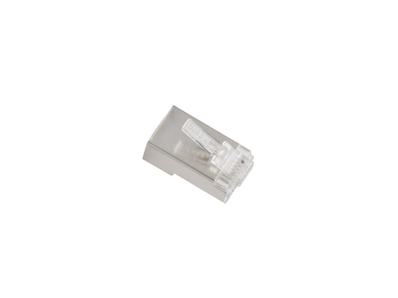 Connecteur de fil lanberg pls-5000 rj-45 en acier inoxydable transparent