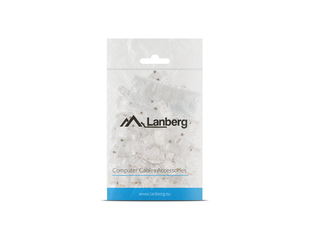 Connecteur de fil lanberg plu-6000 rj-45 transparent