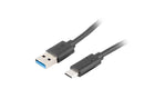 Lanberg CA-USBO-31CU-0018-BK USB cable 1.8 m USB 3.2 Gen 1 (3.1 Gen 1) USB C USB A Black