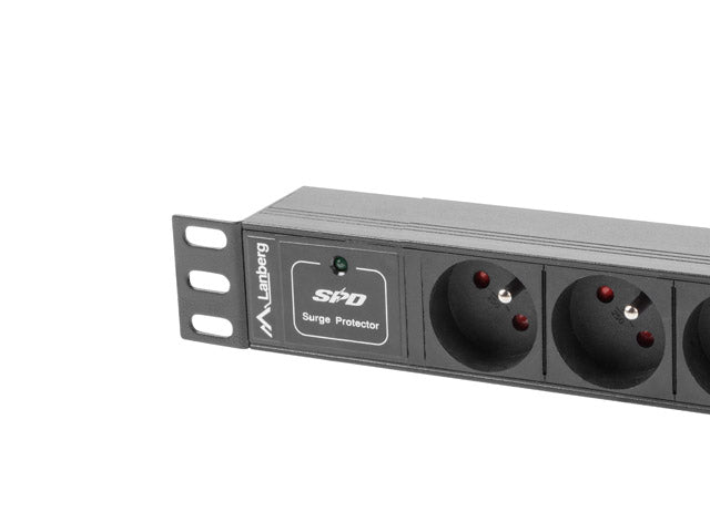 Listwa zasilająca Rack PDU 10 cali 1U 3x 230V PL 2m 10A czarna C14