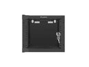 Lanberg | Rack cabinet 10" wall-mount 4U/280x310 (flat pack) with glass door | WF10-2304-10B | Black