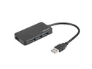 NATEC Hub USB 3.0 Moth (4 ports, black)
