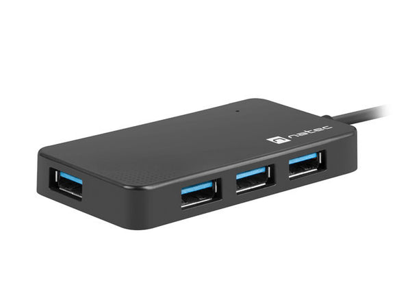 Hub USB 4 ports Silkworm USB 3.0 Noir USB-C