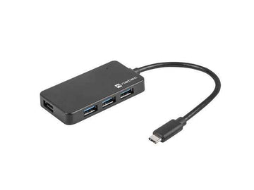 Hub USB 4 ports Silkworm USB 3.0 Noir USB-C