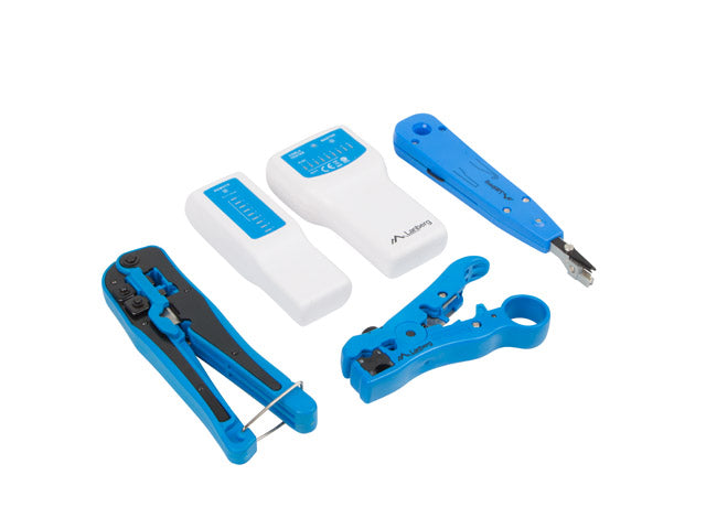 Pince à sertir lanberg nt-0302 ensemble d'outils multicolores