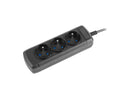 Rallonge arcolor3 06m ups 3x 230v pl iec noir