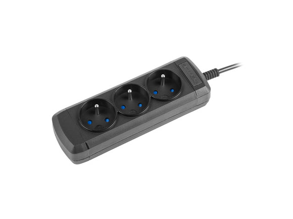 Rallonge arcolor3 06m ups 3x 230v pl iec noir