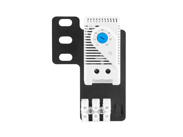 Thermostat de fermeture ak-1505-s 10a pour armoires avec oreille de montage et bloc électrique gris