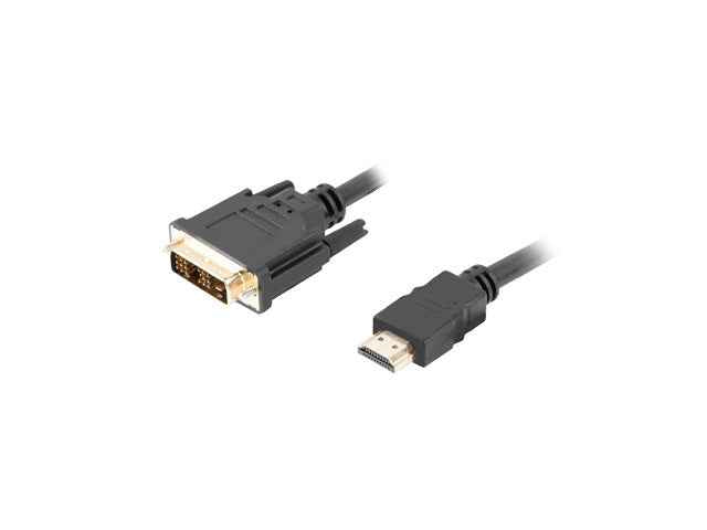 Câble adaptateur vidéo Lanberg CA-HDDV-10CC-0030-BK 3 m HDMI Type A (standard) DVI-D Noir
