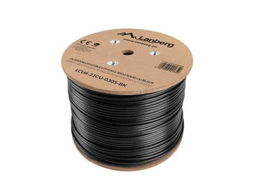 Lanberg LCU6-21CU-0305-BK networking cable Black 305 m Cat6 U/UTP (UTP) outdoor