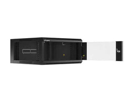 Lanberg | Rack cabinet 19" wall-mounted 4U 600 fast assembly (flat pack) | WFFA-5604-10B | Black
