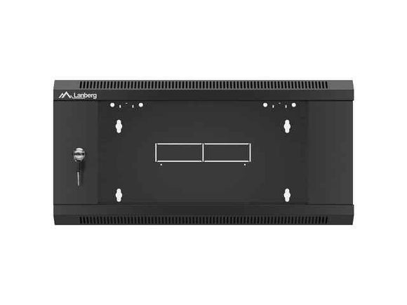 Lanberg | Rack cabinet 19" wall-mounted 4U 600 fast assembly (flat pack) | WFFA-5604-10B | Black