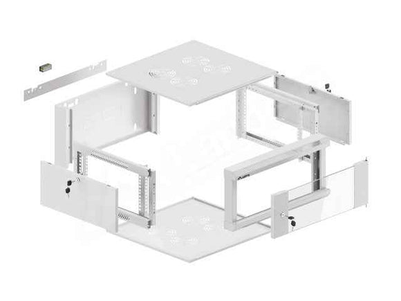 Lanberg WFFA-5604-10S rack cabinet 4U Wall mounted rack Grey