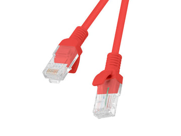 Câble réseau lanberg pcu5-20cc-0025-r rouge 025 m cat5e u/utp utp
