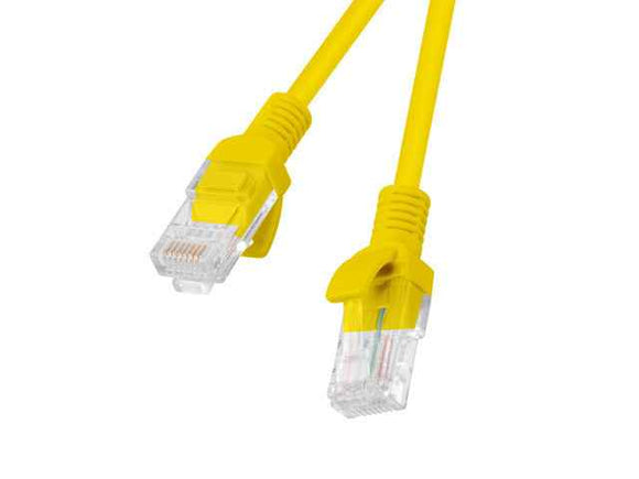 Câble réseau Lanberg PCU5-20CC-0025-Y Jaune 0,25 m Cat5e U/UTP (UTP)