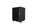 Lanberg | Rack cabinet 19" free-standing 15U/600x600 (flat pack) | FF01-6615-12B | Black