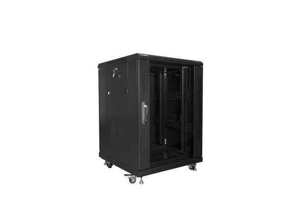 Lanberg | Rack cabinet 19" free-standing 15U/600x600 (flat pack) | FF01-6615-12B | Black