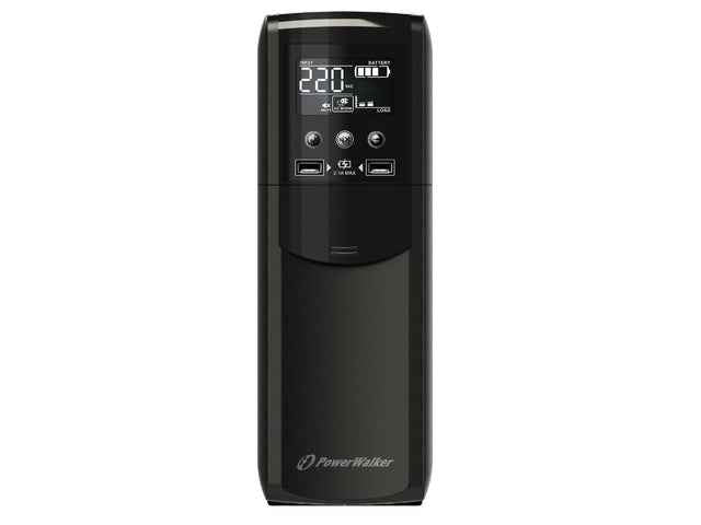 PowerWalker VI 1500 CSW FR, onduleur interactif en ligne, 1,5 kVA, 900 W, 4 prises secteur