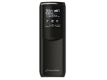 PowerWalker VI 1500 CSW FR, onduleur interactif en ligne, 1,5 kVA, 900 W, 4 prises secteur