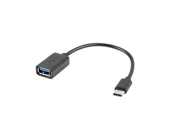 Adapter USB C(M)-USB-A (F)2.0 0.15M OTG Czarny