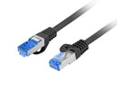 Patchcord kat.6a S/FTP CCA 10.0m Czarny