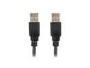 Lanberg CA-USBA-20CU-0010-BK USB cable 1m 2.0 USB A Black