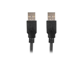 Lanberg CA-USBA-20CU-0010-BK USB cable 1m 2.0 USB A Black